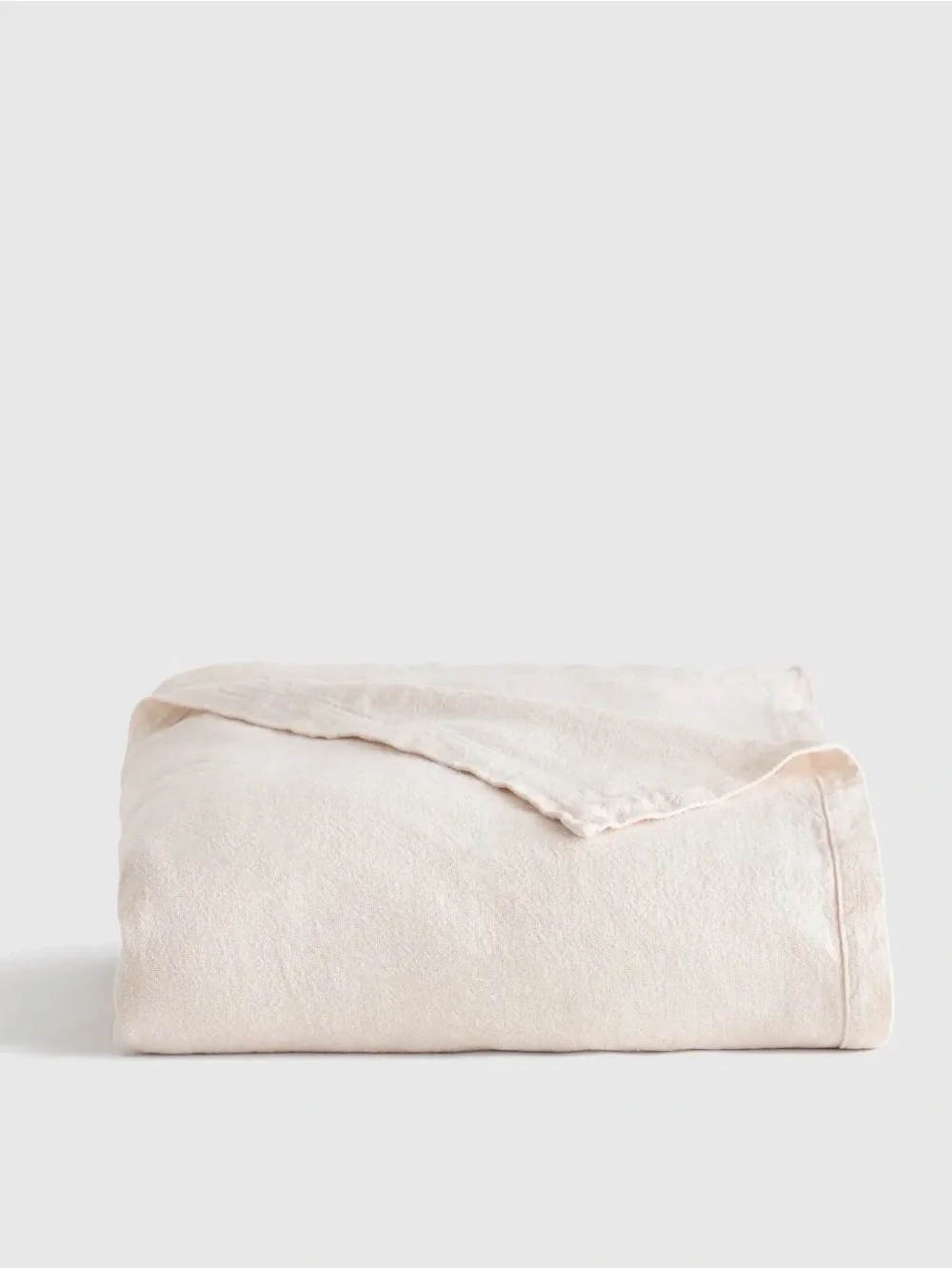 Quince Vintage Wash European Linen Bed Cover – Oat